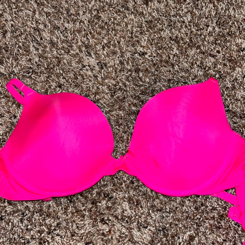Hot Pink Push Up Bra